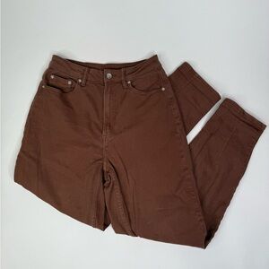 Divided H&M Brown High-Waisted Jeans Size 4